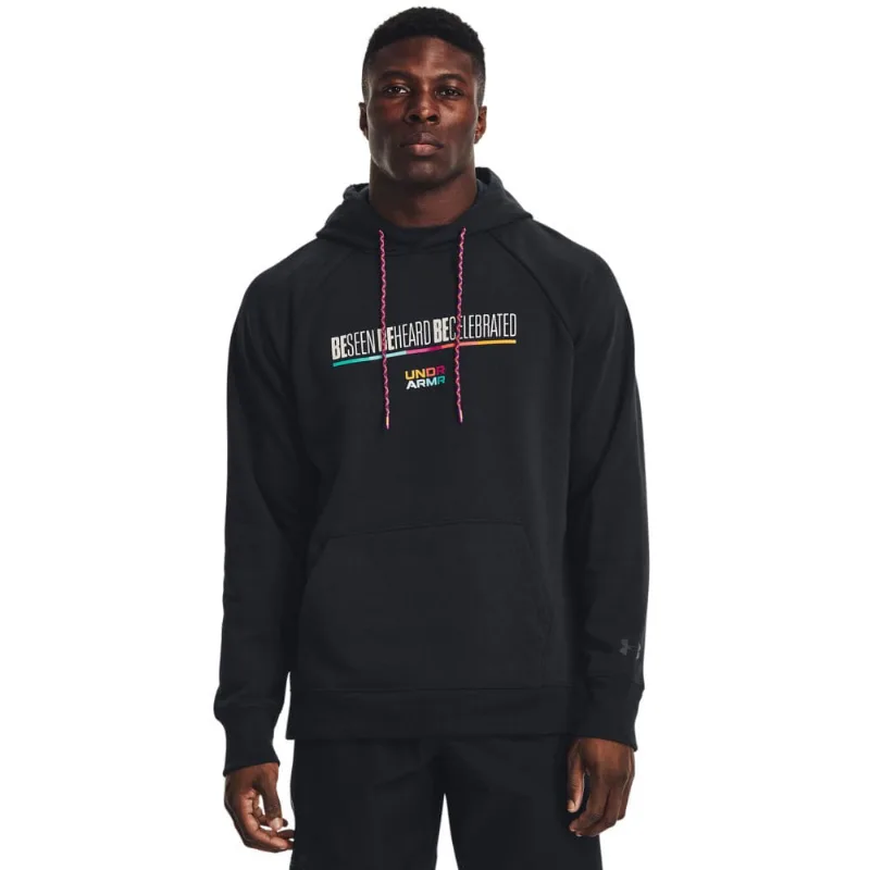 Moletom de Treino Masculino Under Armour Black History Month Terry P Preto