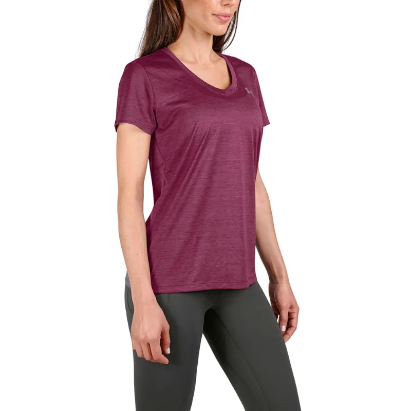 Camiseta de Treino Feminina Under Armour Tech SSV-Twist P Vermelho