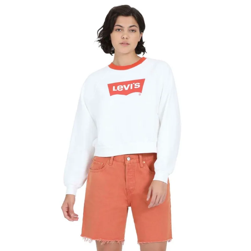 Moleton Levis VINTAGE RAGLAN CREW Branco EGG