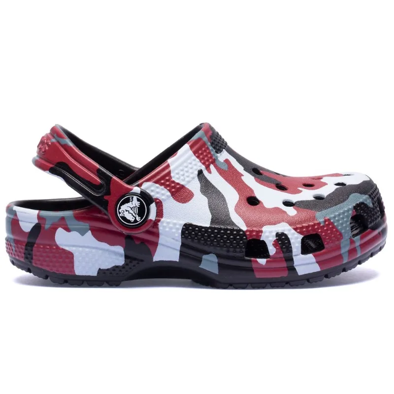 Sandália Crocs Infantil Classic Camo Clog T Preto 24