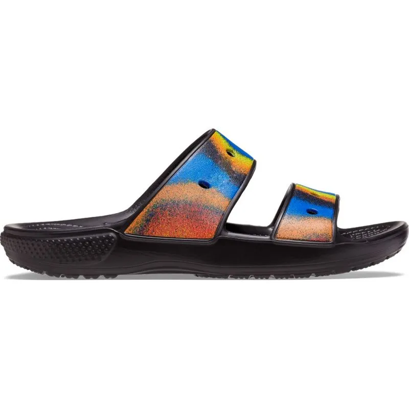 Classic Crocs Spray Dye Sandal Black/multi - 38