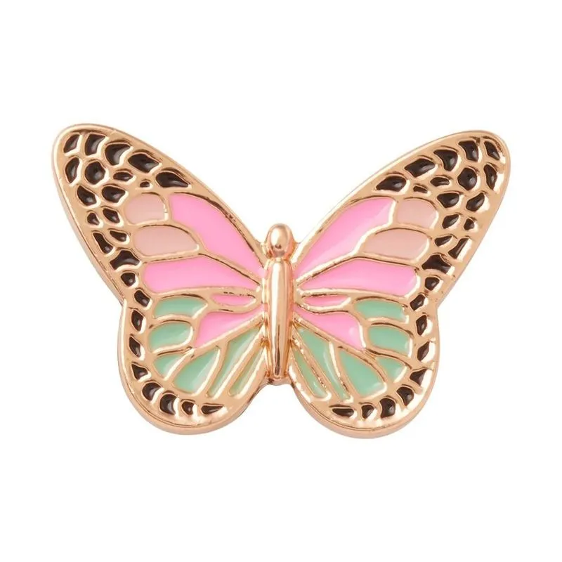 Jibbitz Borboleta Colorida Elevada Unico - Un