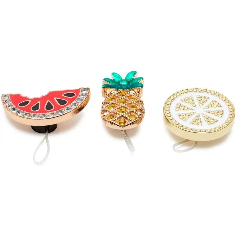 Jibbitz Frutas Brilhantes Pack Com 3 Unidades Unico Unico - Un