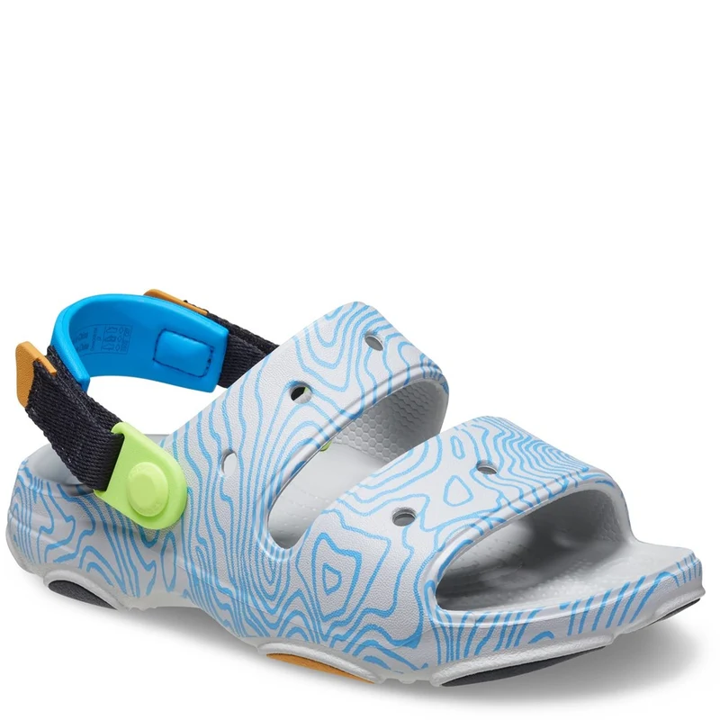 Crocs Kids All Terrain Topographic Sandal Deep Navy/Multi / Infant 12