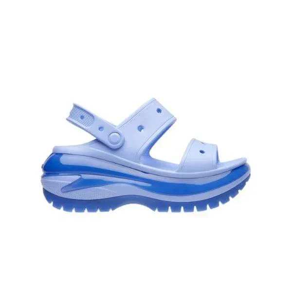 סנדלי קרורס פלטפורמה במהדורה מיוחדת Crocs Classic Mega Crush Sandal Moon Jelly 207989-5Q6 36-37
