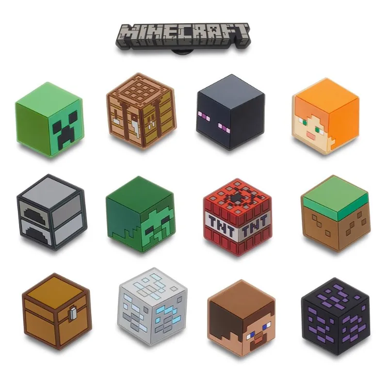 Jibbitz Minecraft Pack Com 13 Unidades Unico Unico - Un