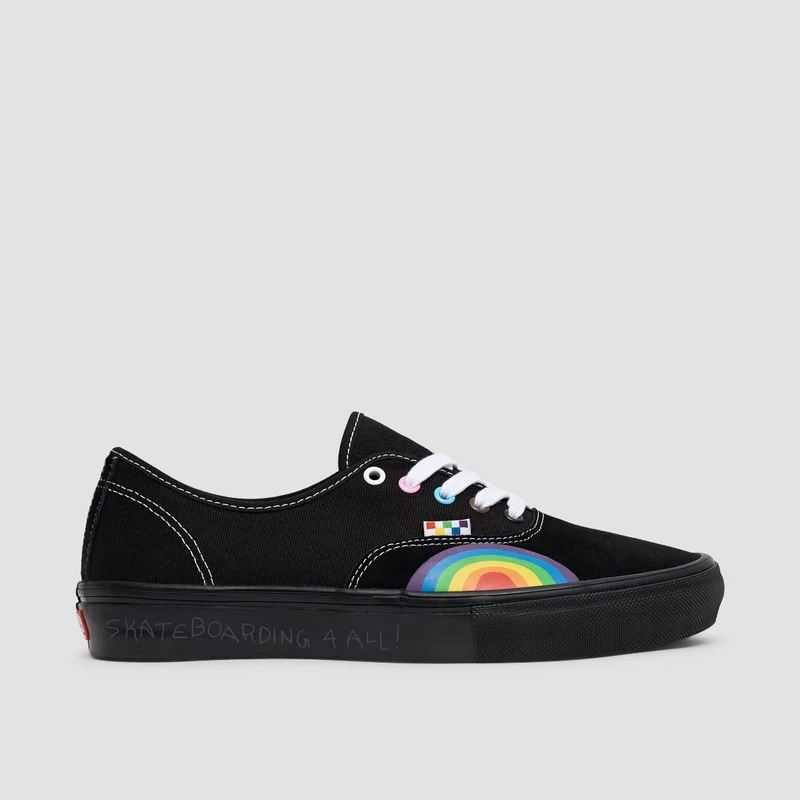 Vans Skate Authentic Shoes - Pride Black/Multi 7uk / Pride Black/Multi
