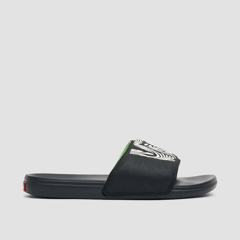 Vans La Costa Slide-On Sandals Trippy Grain Black/Black 4uk / Trippy Grain Black/Black