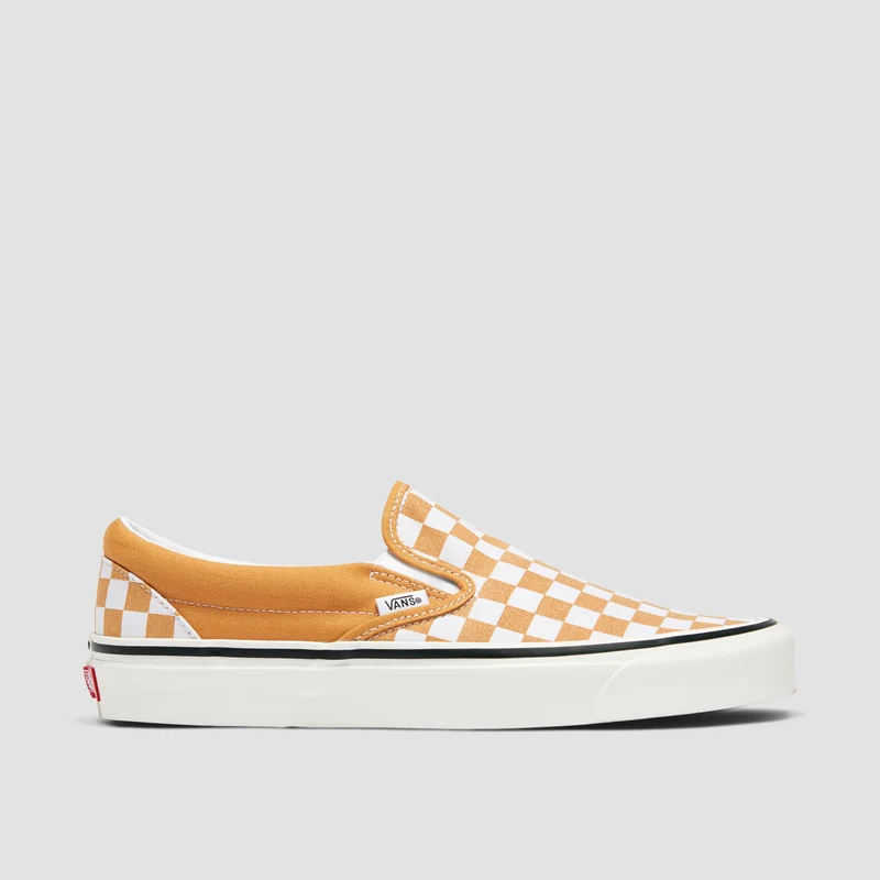 Vans Classic Slip-On 98 DX Shoes - Checkerboard Honey Yellow 8.5uk / Checkerboard Honey Yellow