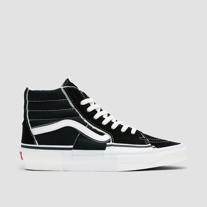 Vans SK8-Hi Reconstruct High Top Shoes - Black/True White 7uk / Black/True White