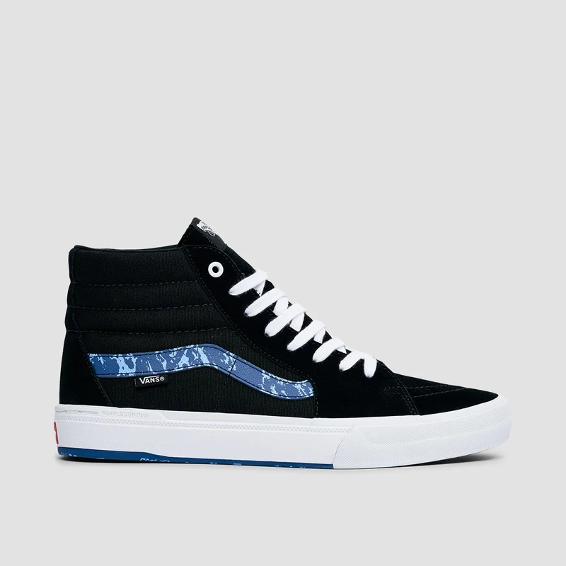 Vans BMX Sk8-Hi Shoes - Marble Black/White/Blue 10.5uk / Marble Black/White/Blue