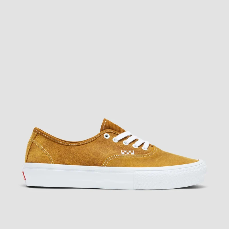 Vans Skate Authentic Shoes - Leather Golden Brown 9uk / Leather Golden Brown