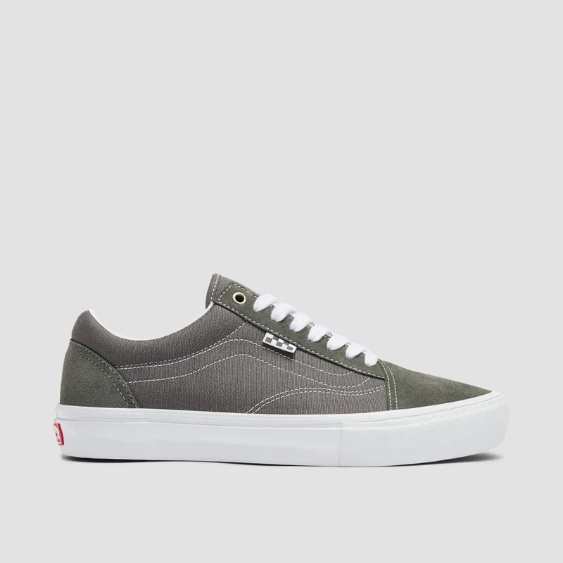 Vans Skate Old Skool Shoes - Pewter/True White 7.5uk / Pewter/True White
