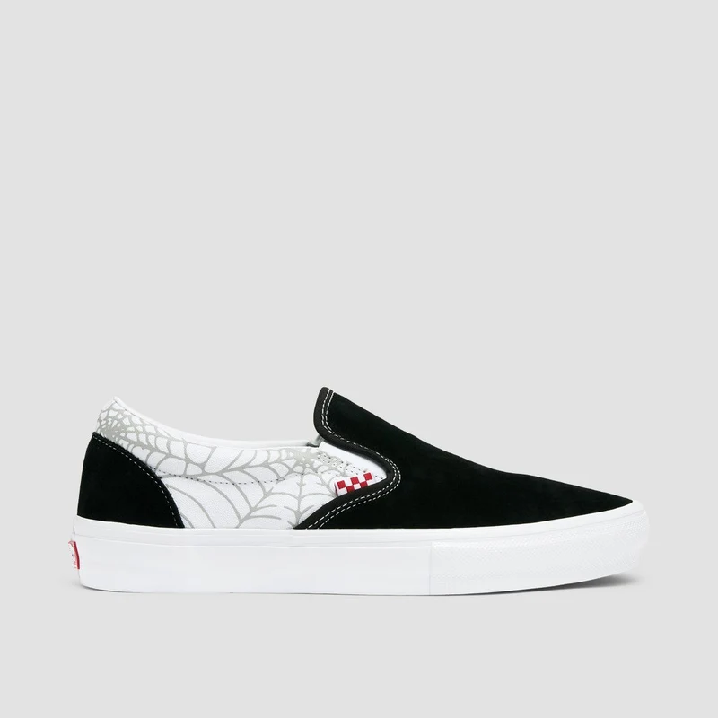 Vans Skate Slip-On Shoes - Black Widow Spider Black/White/Red 8uk / Black Widow Spider Black/White/Red