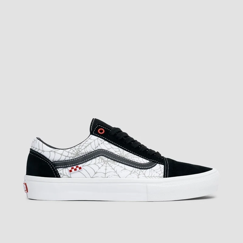 Vans Skate Old Skool Shoes - Black Widow Spider Black/White/Red 6uk / Black Widow Spider Black/White/Red