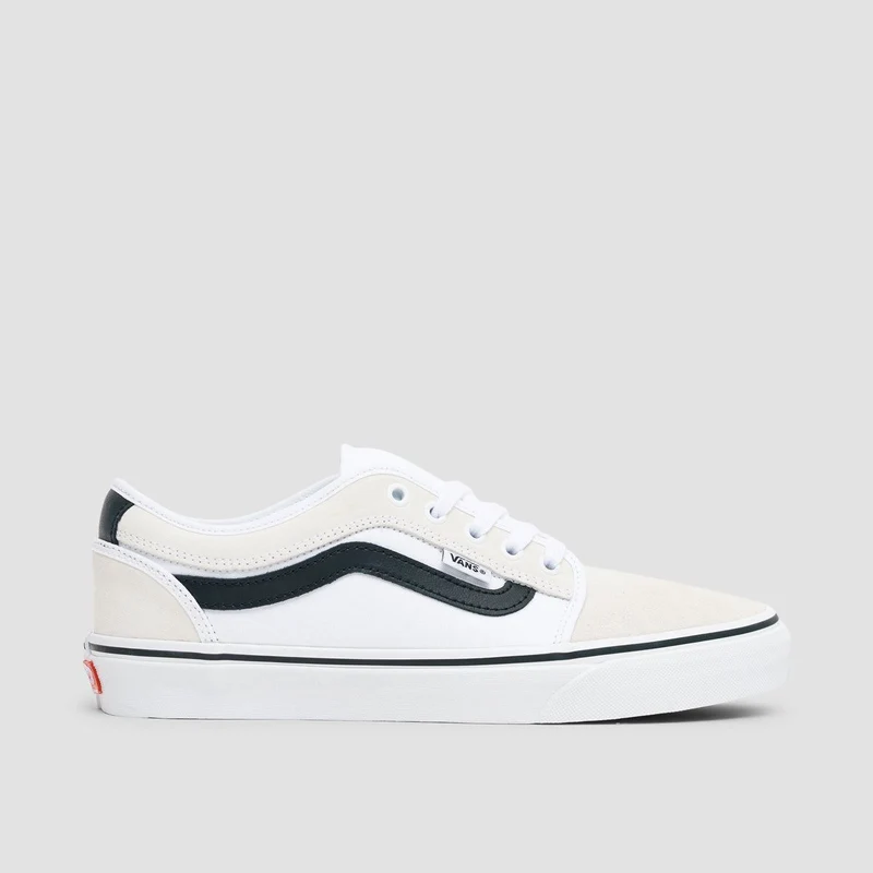 Vans Chukka Low Sidestripe Shoes - White/Black/Gum 3.5uk / White/Black/Gum