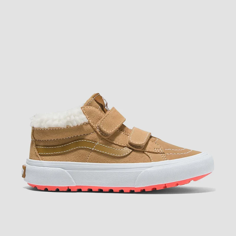 Vans SK8-Mid Reissue V MTE- Shoes - Brown/Multi - Kids 2.5uk / Brown/Multi