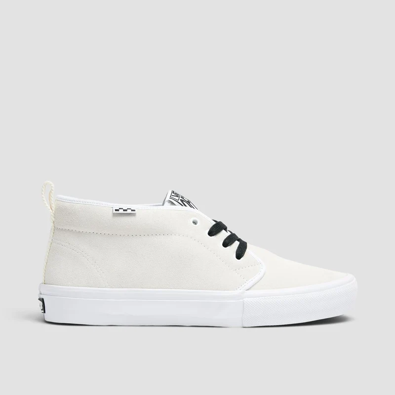 Vans Skate Chukka VCU Mid Top Shoes - Essential White 6uk / Essential White