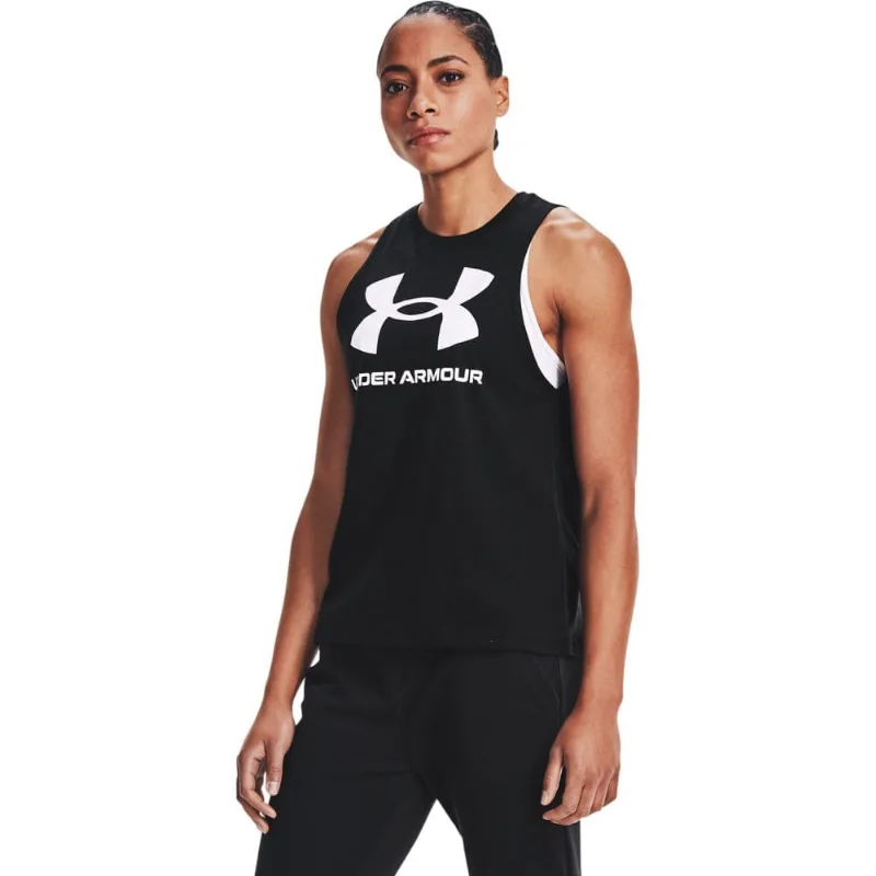 Regata de Treino Feminina Under Armour Live Graphic Tank PP Preto