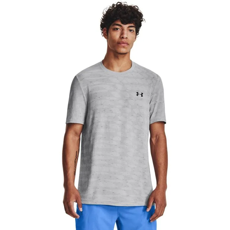 Camiseta de Treino Masculina Under Armour Seamless Novelty P / Cinza