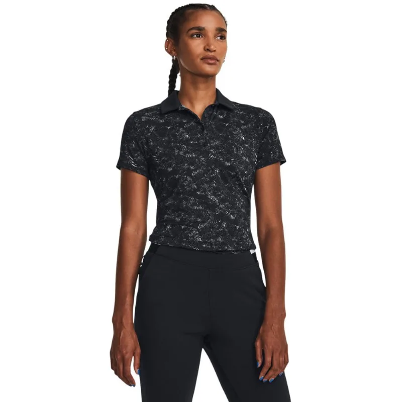 Polo Feminina Under Armour Playoff Printed PP Preto
