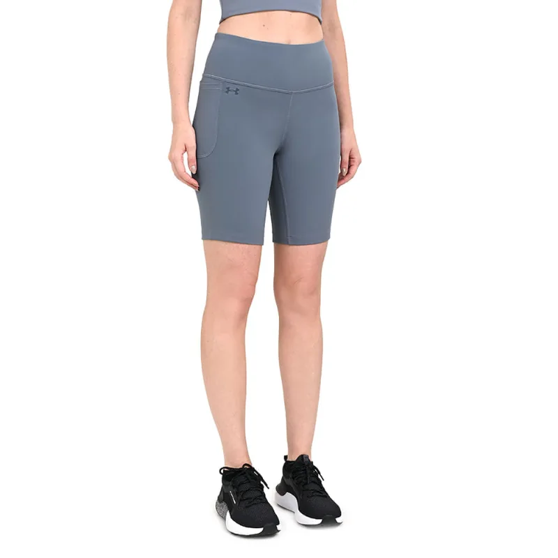 Shorts de Treino Feminino Under Armour Motion Bike PP Cinza