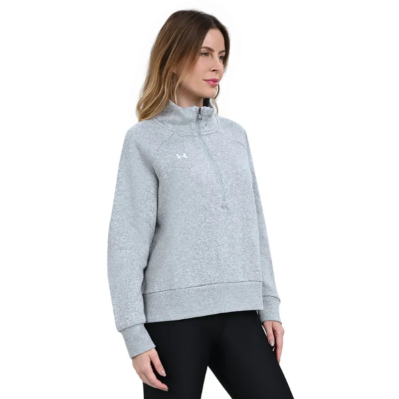 Moletom de Treino Feminino Under Armour Rival Fleece Hoodie G Cinza