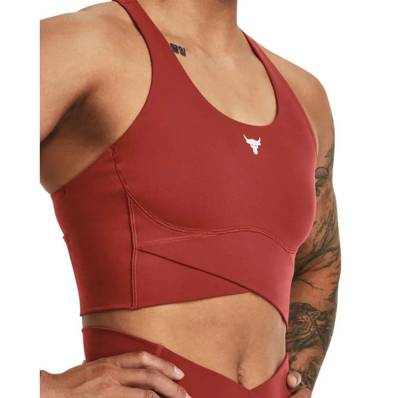 Top de Treino Feminino Under Armour Project Rock Lets Go Crossover PP / Vermelho