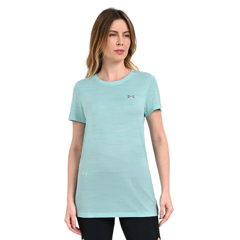 Camiseta de Treino Feminina Under Armour Tech Tiger GG Azul