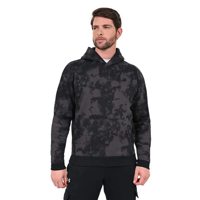 Moletom Masculino Under Armour Curry Acid Wash P Cinza