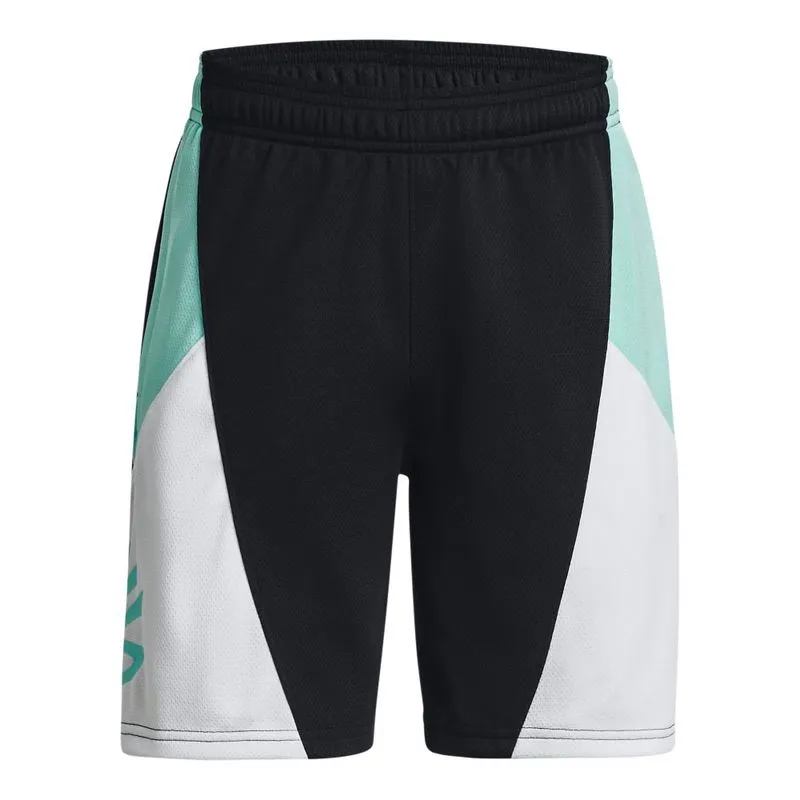Shorts de Treino Infantil Under Armour Curry Boys Splash 14 Preto