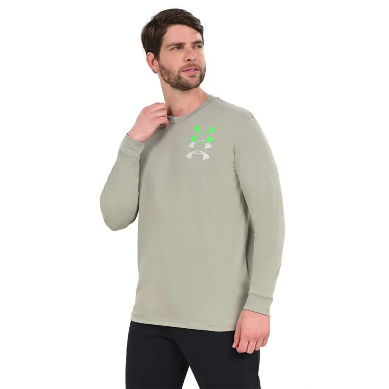 Camiseta Manga Longa Masculina Under Armour Train Anywhere GG Cinza