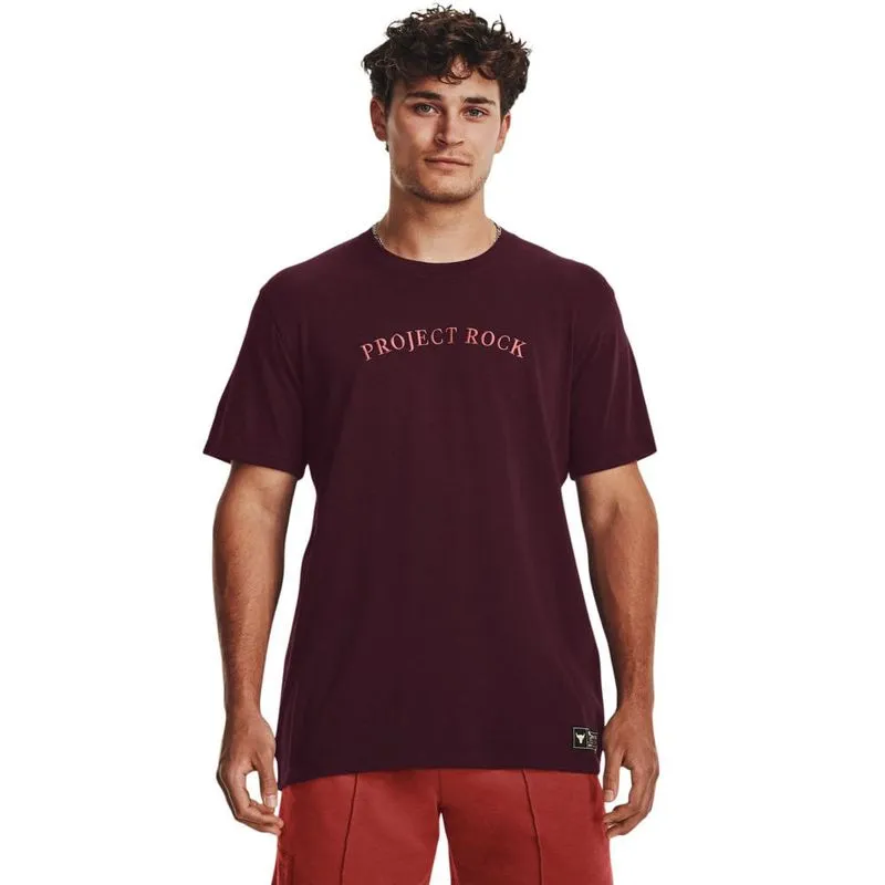 Camiseta de Treino Masculina Under Armour Project Rock Crest GG / Roxo