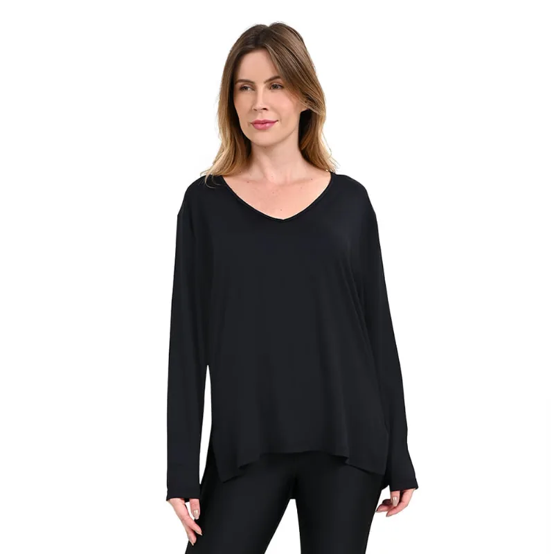 Camiseta Manga Longa de Treino Feminina Under Armour Meridian Longlide GG Preto