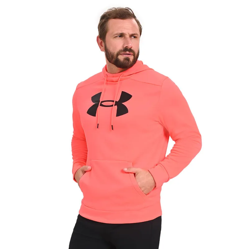 Moletom Masculino Under Armour Rival Fleece Big Logo GG Vermelho