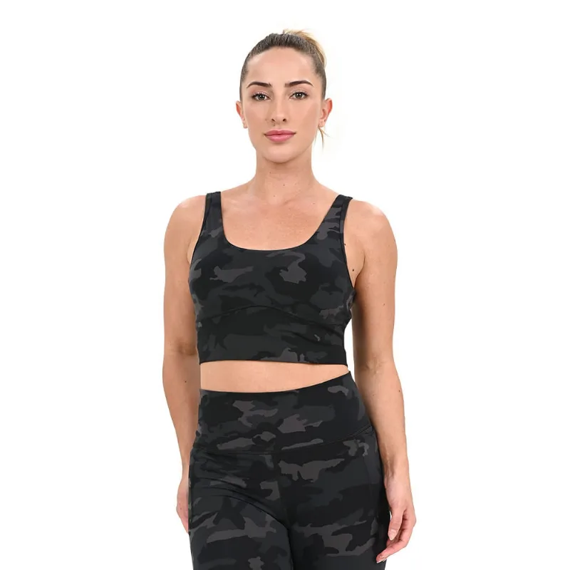 Regata de Treino Feminina Under Armour Meridian Fitted Crop M Preto