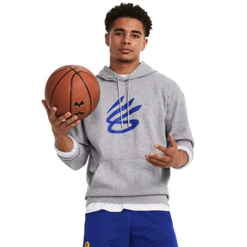 Moletom de Treino Masculino Under Armour Curry Splash Hood M Cinza