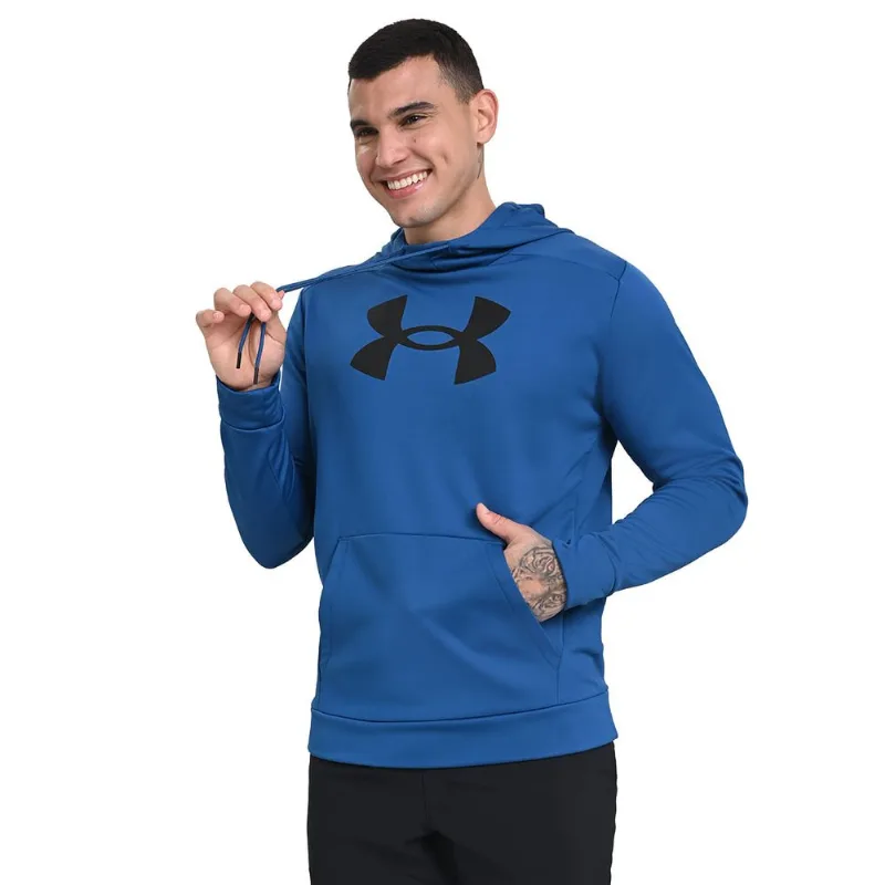 Moletom Masculino Under Armour Rival Fleece Big Logo G Azul
