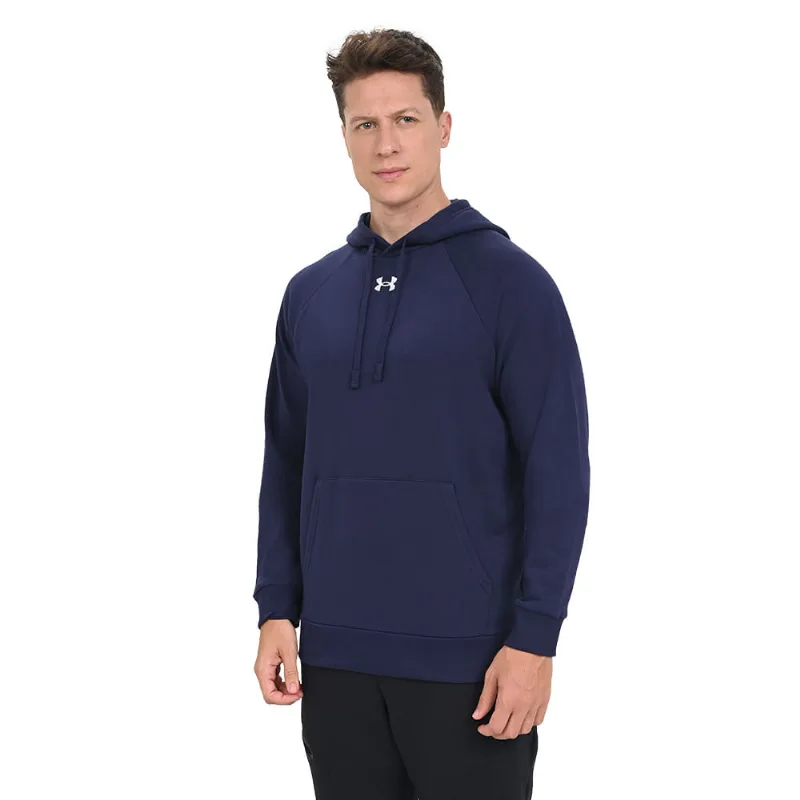Blusa Masculina Under Armour Rival Fleece Hoodie M Azul