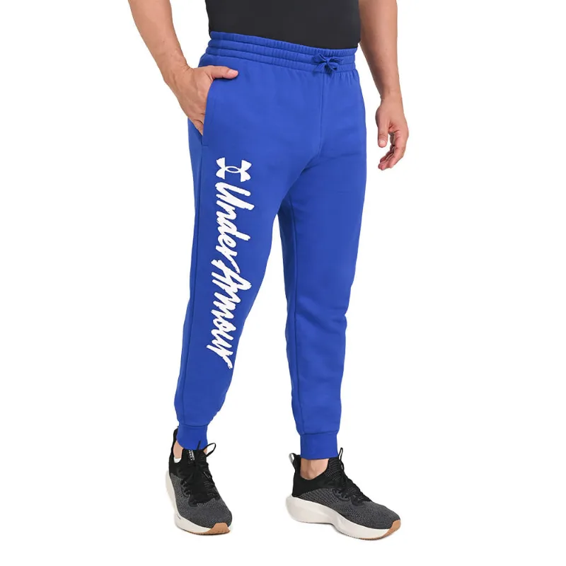 Calça Masculina Under Armour Rival Fleece Graphic G Azul