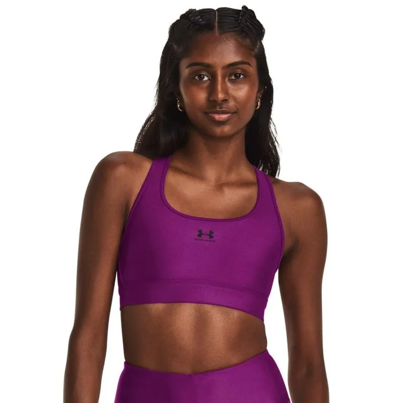 Top de Treino Feminino Under Armour HeatGear Mid Sem Bojo GG / Roxo