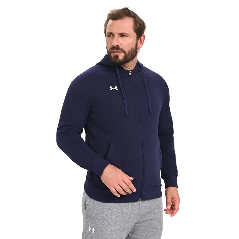 Moletom Masculino Under Armour Rival Fleece Full Zip GG Azul