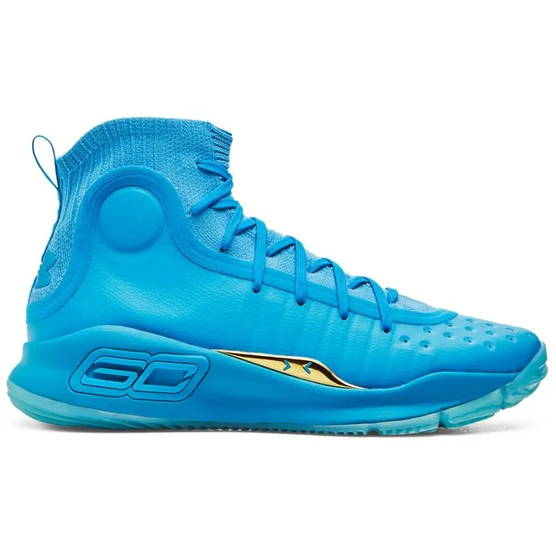 Tênis de Basquete Under Armour Curry 4 Retrô 44 Azul