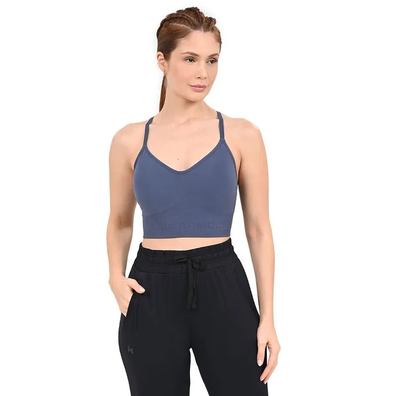 Top de Treino Feminino Under Armour Seamless Low P / Cinza