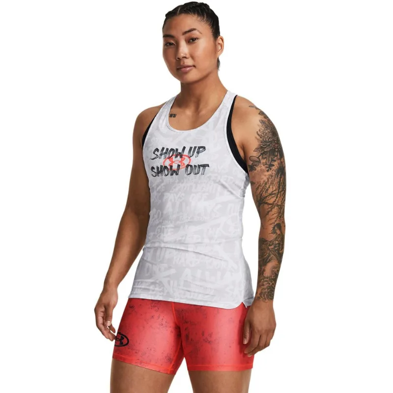 Regata de Treino Feminina Under Armour HeatGear Alter Ego M Branco