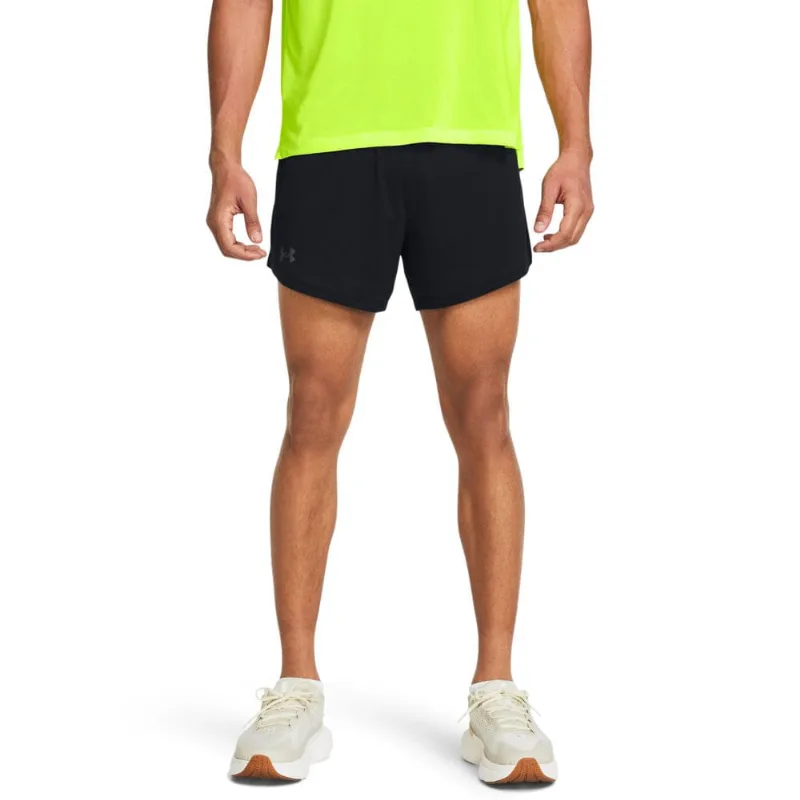 Shorts de Corrida 2 em 1 Masculino Under Armour Launch Elite 5 M Preto