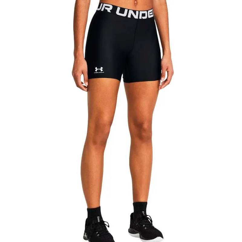 Shorts de Treino Under Armour HeatGear Authentics Mid Feminino M Preto