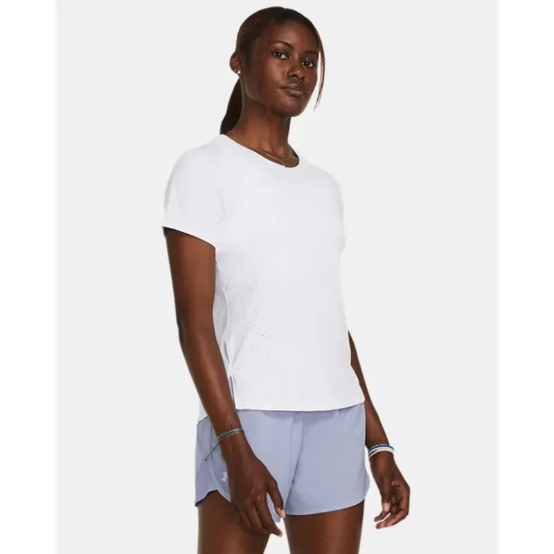 Camiseta de Treino Feminina Under Armour Launch Elite P Branco
