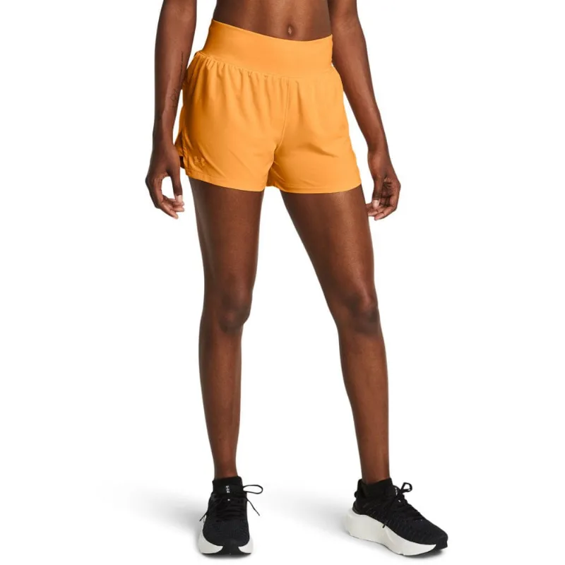 Shorts de Corrida Feminino Under Armour Run Stamina 3 P Laranja