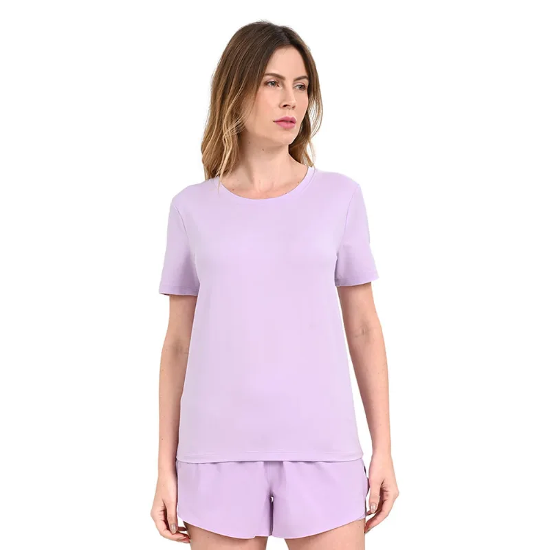 Camiseta de Treino Feminina Under Armour Meridian P Roxo